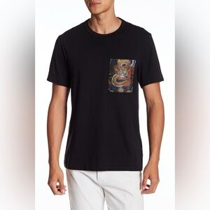 True Religion Dragon Graphic Pocket T-Shirt Men’s Size Medium